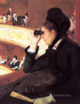 At the Francais a Sketch aka At the Opera mothers children Mary Cassatt Oil Paintings